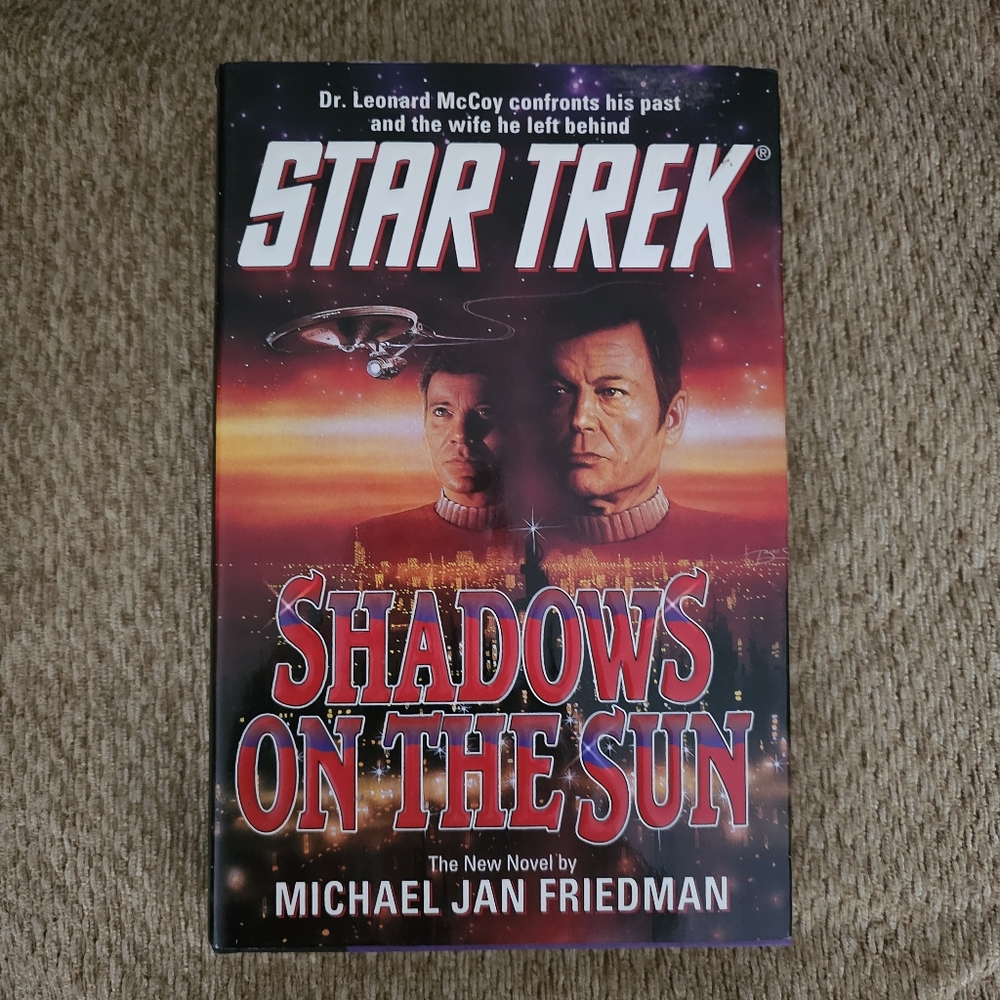 Star Trek Shadows On The Sun 1993 Hardcover Michael Jan Friedman